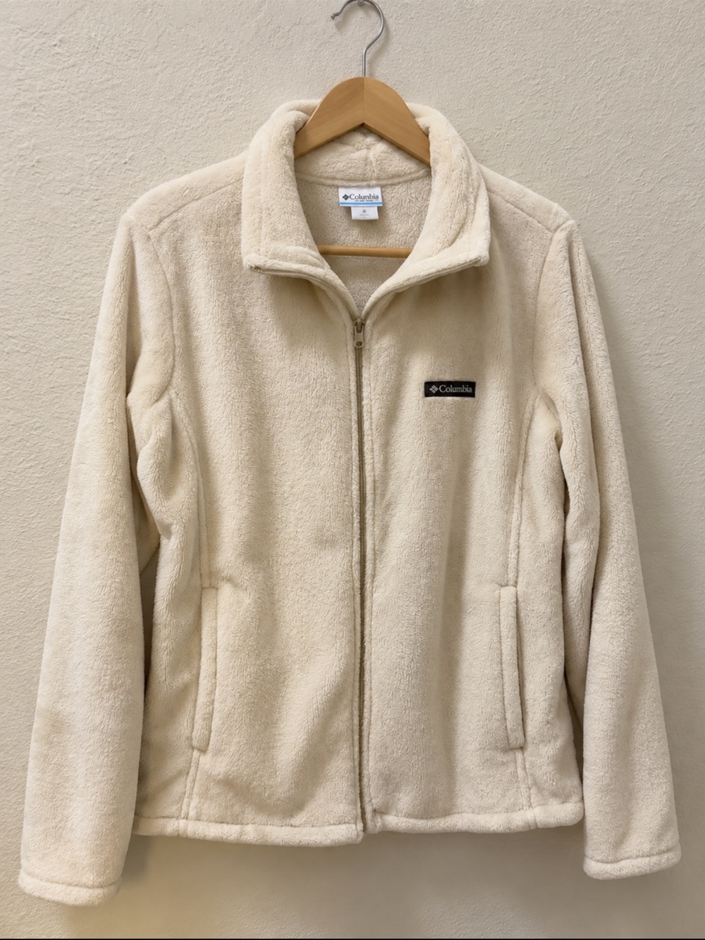 Columbia Women's Cream Teddy Fleece Zip Jacket